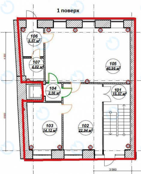 Оренда офісу 185 м.кв 1 поверх Кузнецький - фото 9