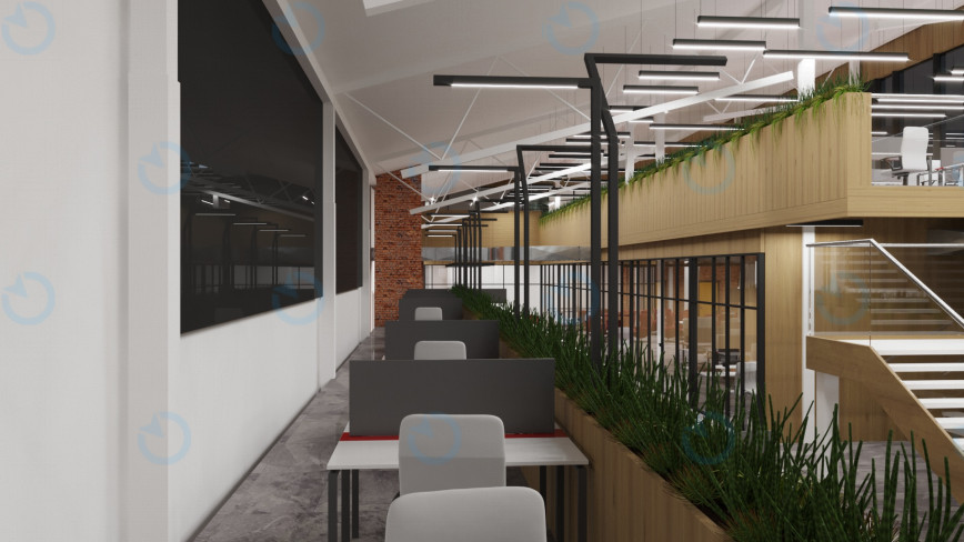 Оренда офісу 1200 м.кв 1 поверх Lofti Panorama