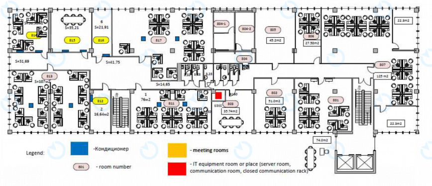 Оренда офісу 1000 м.кв 8 поверх IBC Capital Kiev A - фото 11