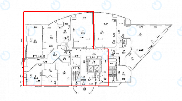 Оренда офісу 309 м.кв 6 поверх Європа Плаза - фото 20