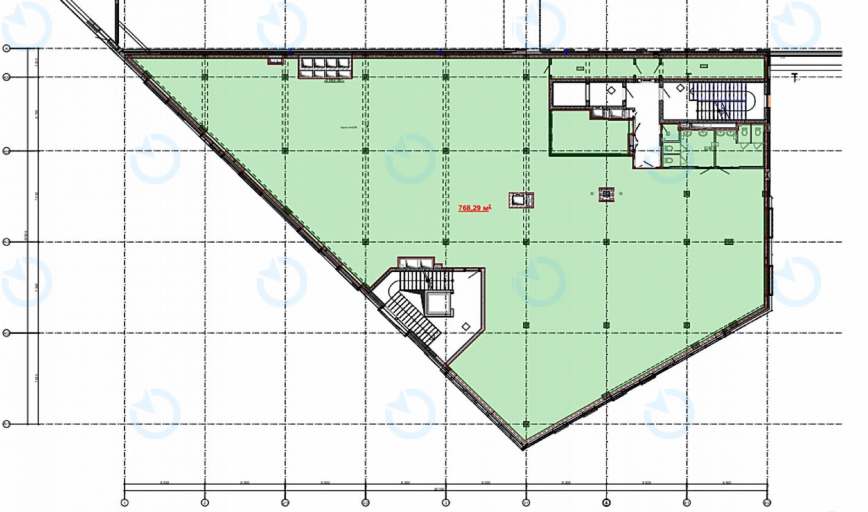 Оренда офісу 770 м.кв 3-6 поверх Piramida