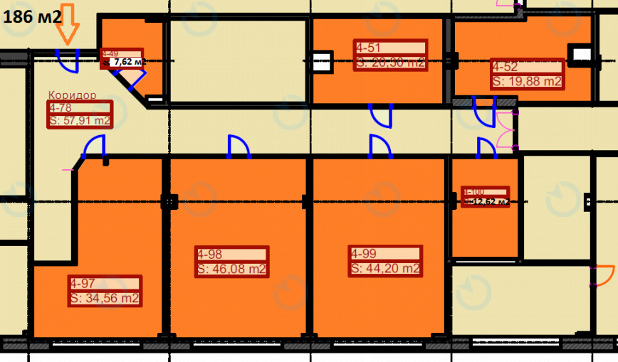Оренда офісу 292 м.кв 4 поверх Сурікова, 3а - фото 11