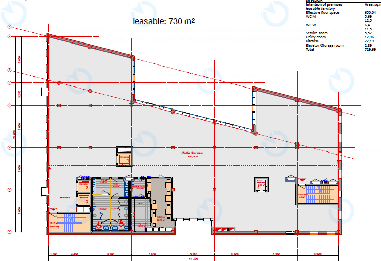 Оренда офісу 730 м.кв 3-4 поверх Михайлівська, 10 - фото 2