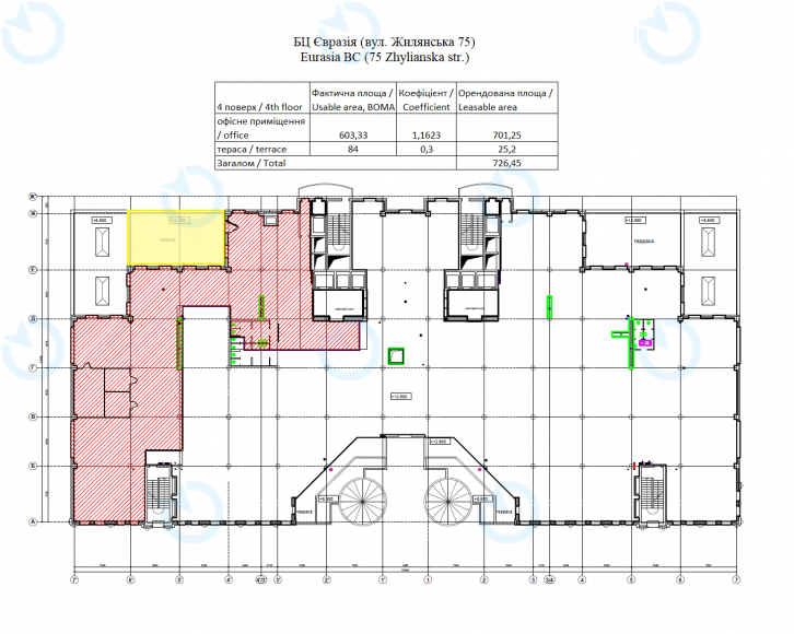 Оренда офісу 726 м.кв 4 поверх Євразія - фото 20