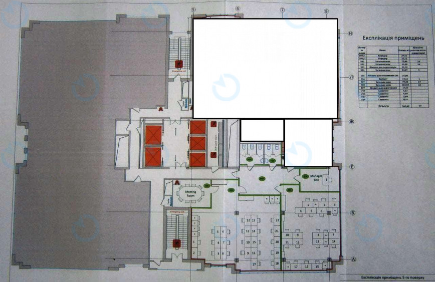 Оренда офісу 252 м.кв 5 поверх Преміум - фото 4