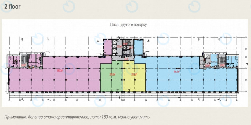 Оренда офісу 864 м.кв 2 поверх М8