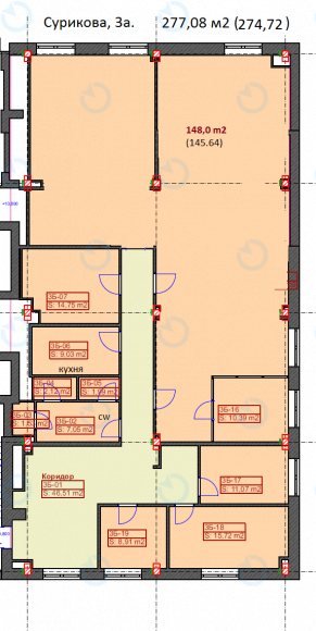 Оренда офісу 304 м.кв 3 поверх Сурікова, 3а - фото 23