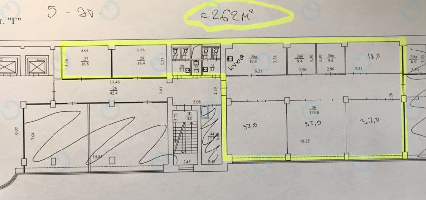 Оренда офісу 262 м.кв 5 поверх Дегтярівська, 21Г - фото 10