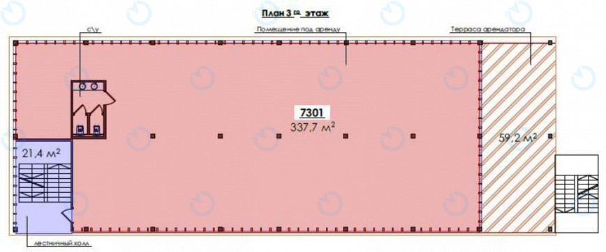 Оренда офісу 359 м.кв 3 поверх Форум City Garden - фото 4