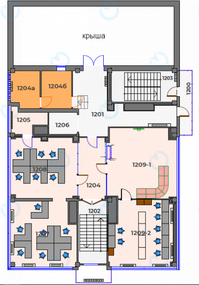 Оренда офісу 541 м.кв 11-12 поверх Sunflower - фото 24