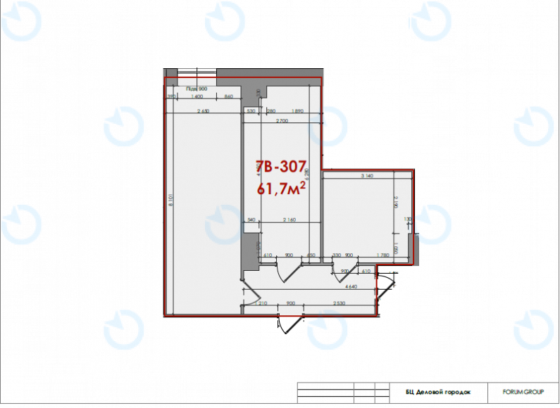 Оренда офісу 61 м.кв 3 поверх Форум Ділове Містечко - фото 8