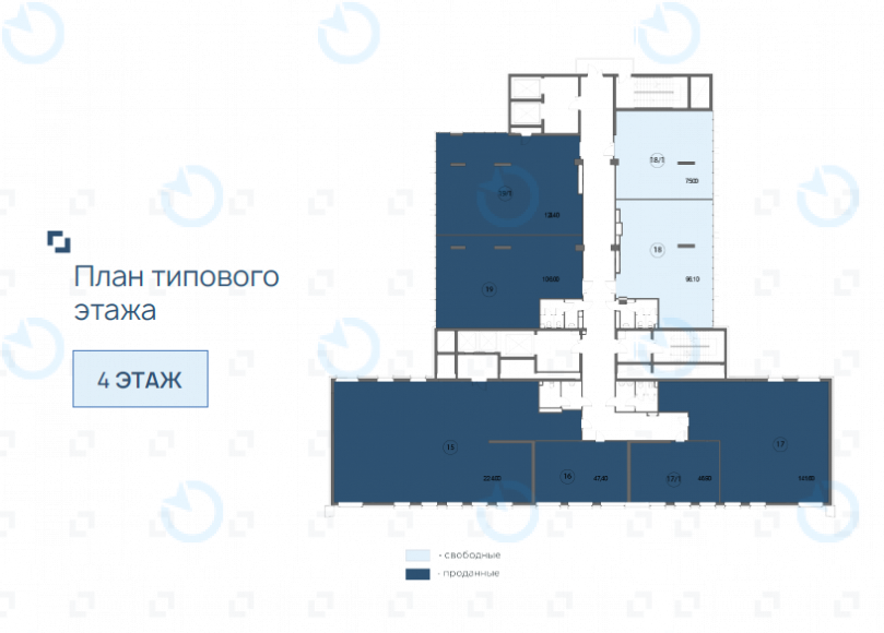 Продаж офісу 96 м.кв 4 поверх LEVEL (Левел)