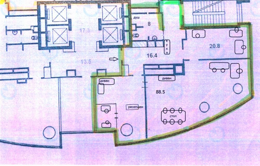 Оренда офісу 170 м.кв 5 поверх Карнеги Центр - фото 9