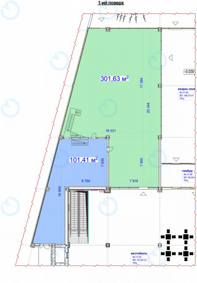 Оренда офісу 475 м.кв 1 поверх Ультрамарин - фото 19