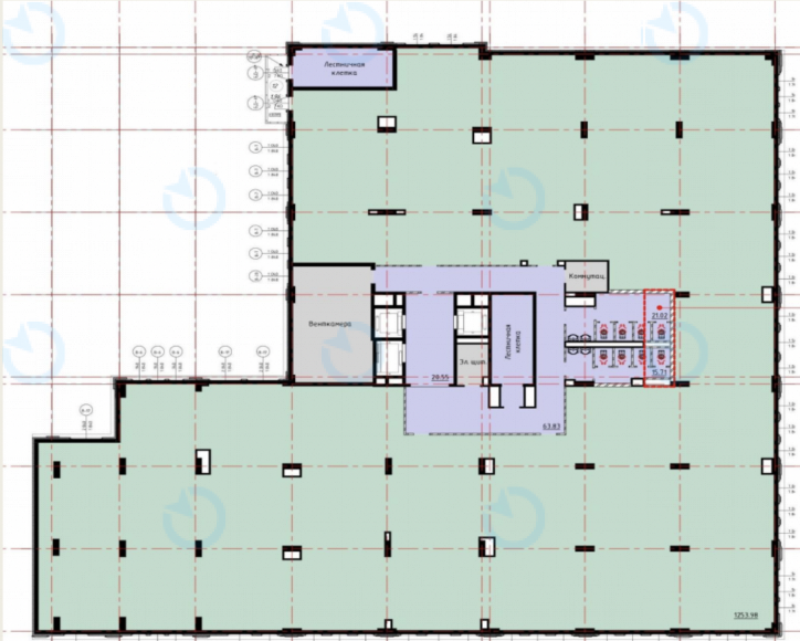 Оренда офісу 1375 м.кв 2 поверх S26