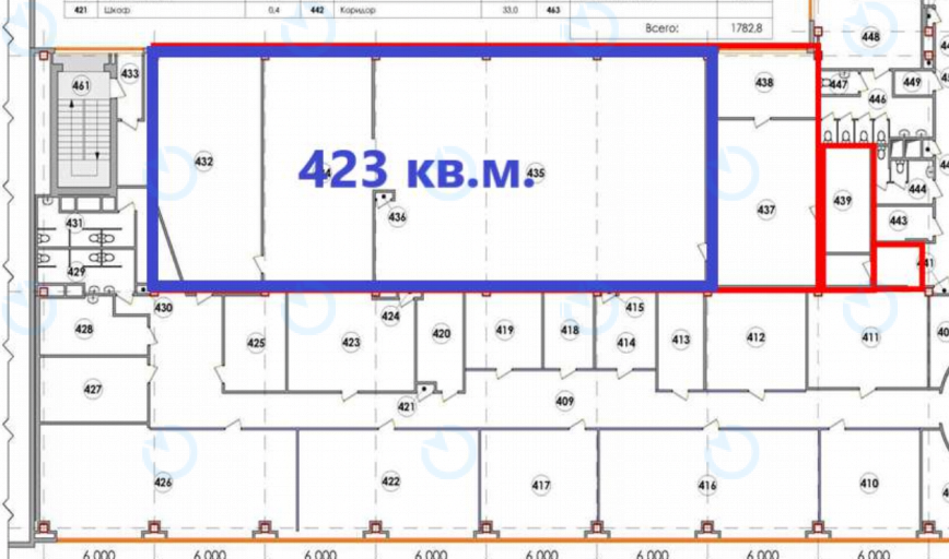 Оренда офісу 423 м.кв 4 поверх Інком (Compass FM) - фото 4
