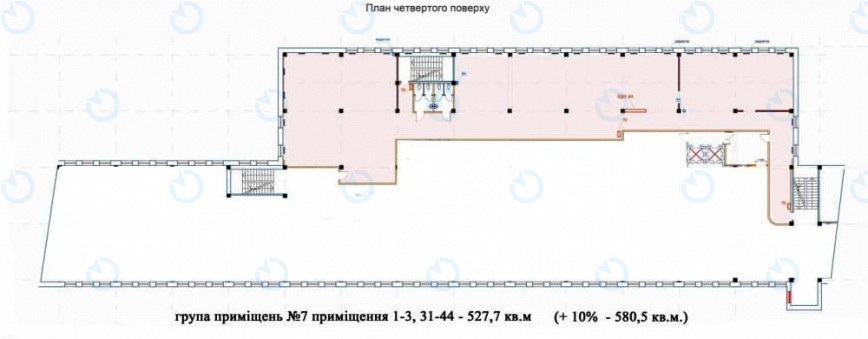 Оренда офісу 527 м.кв 4 поверх Аквамарин - фото 2