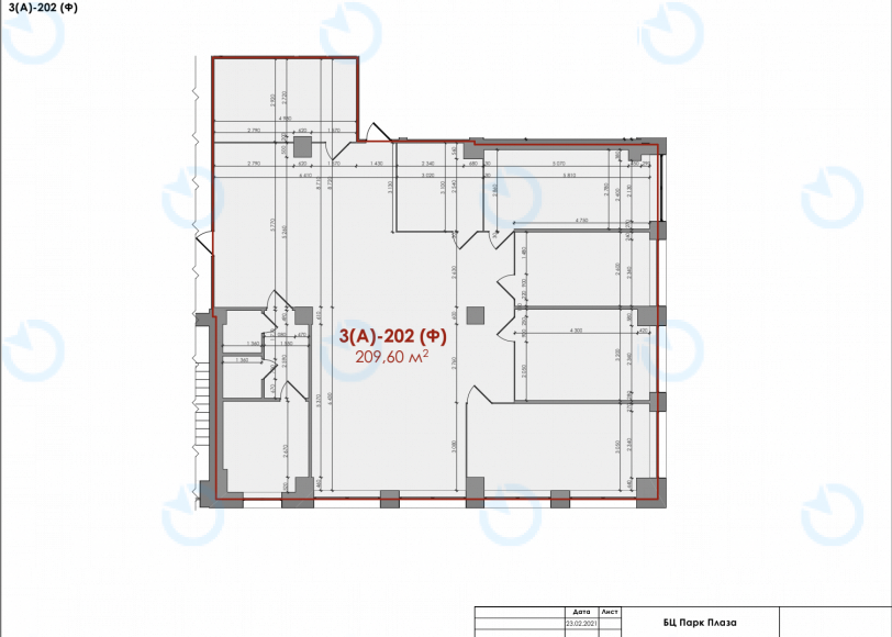 Оренда офісу 209 м.кв 2 поверх Форум Парк Плаза - фото 9