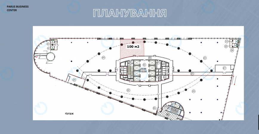 Оренда офісу 100 м.кв 4 поверх Парус - фото 4