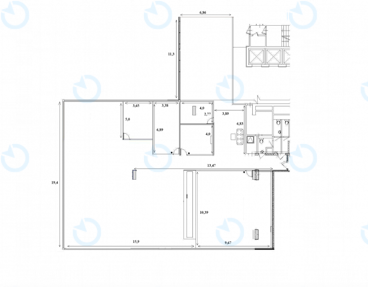 Оренда офісу 613 м.кв 3 поверх SP Hall - фото 8