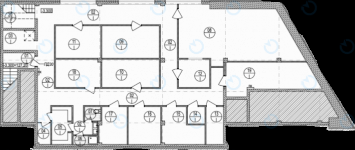 Продаж офісу 1400 м.кв 0-3 поверх Паровоз