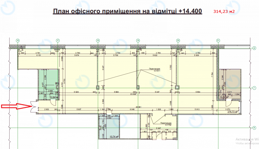 Оренда офісу 376 м.кв 4 поверх Сурікова, 3а - фото 11