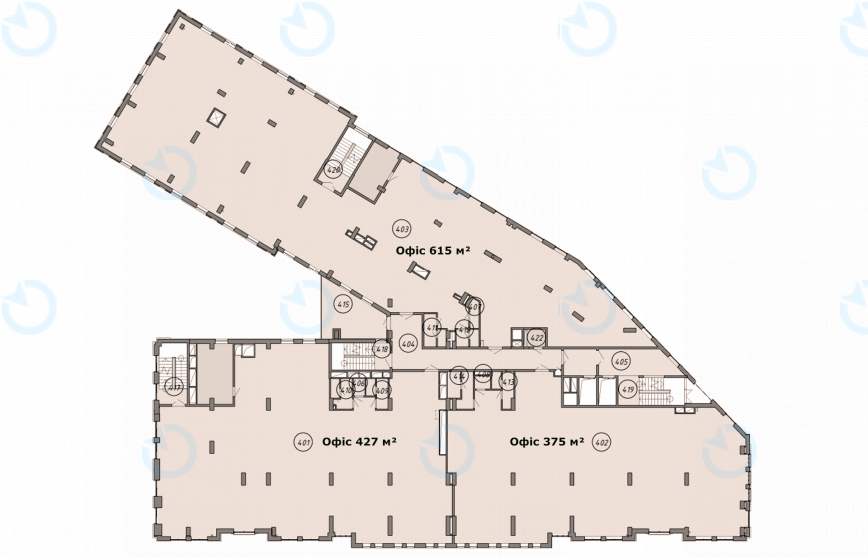 Оренда офісу 1641 м.кв 4 поверх Олегівський