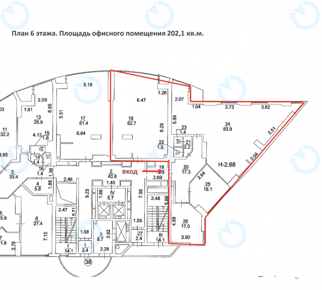 Оренда офісу 202 м.кв 6 поверх Європа Плаза - фото 21
