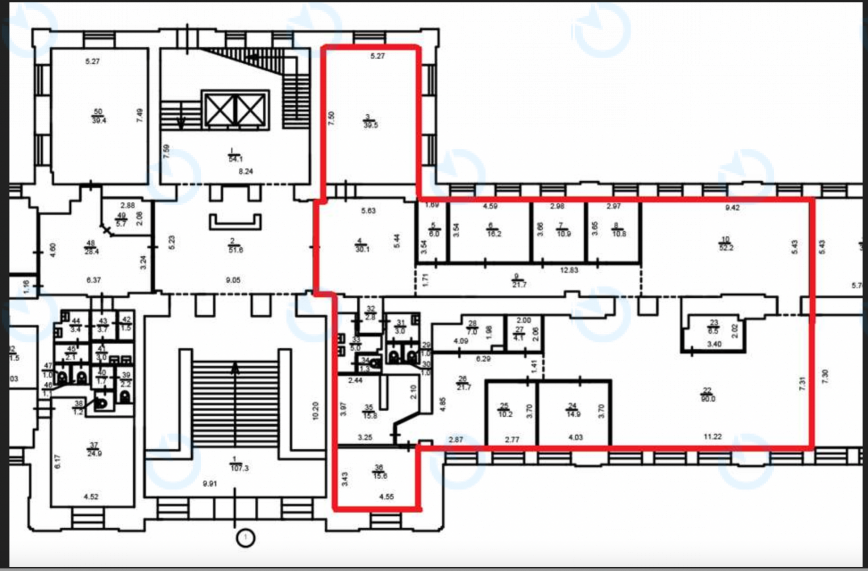 Оренда офісу 461 м.кв 1 поверх Ренесанс - фото 9