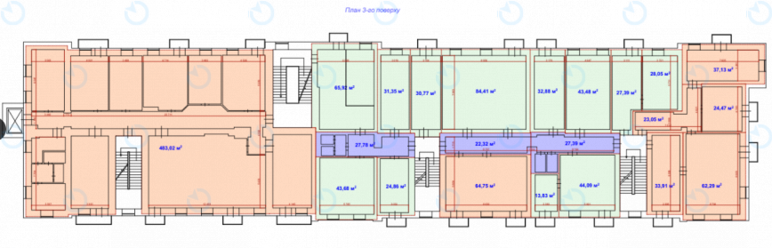 Оренда офісу 378 м.кв 3 поверх Ділова, 3 - фото 12