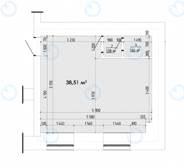 Оренда офісу 38 м.кв 1 поверх Форум Кинетик - фото 2