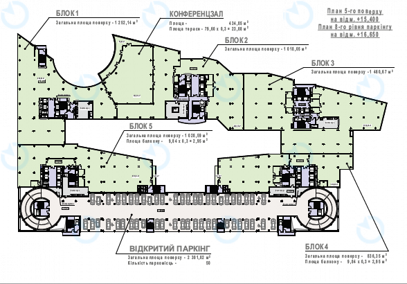 Оренда офісу 1000 м.кв 2-19 поверх Capital Towers - фото 16
