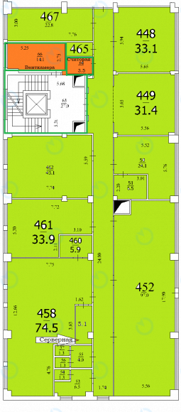 Оренда офісу 453 м.кв 4 поверх Grand Step (Гранд Степ) - фото 6