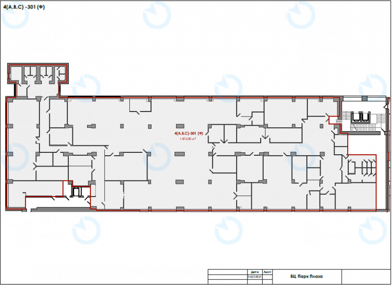 Оренда офісу 1875 м.кв 3 поверх Форум Парк Плаза - фото 5