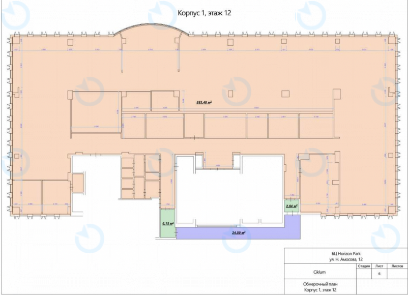 Оренда офісу 1027 м.кв 12 поверх Horizon Park-2 - фото 19