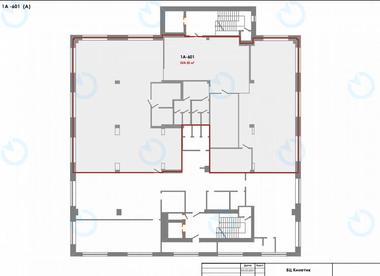 Оренда офісу 524 м.кв 6 поверх Форум Кинетик