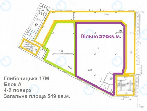 Оренда офісу 270 м.кв 4 поверх Глибочицька, 17М - фото 7