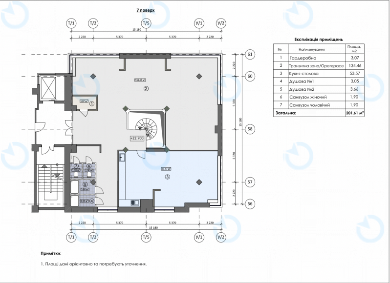 Оренда офісу 484 м.кв 6-7 поверх Космополіт - фото 10
