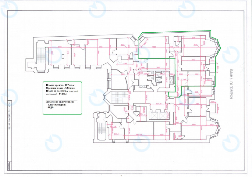 Оренда офісу 187 м.кв 4 поверх Європа на Музейному - фото 7