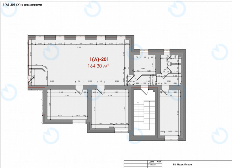 Оренда офісу 164 м.кв 1 поверх Форум Парк Плаза - фото 7