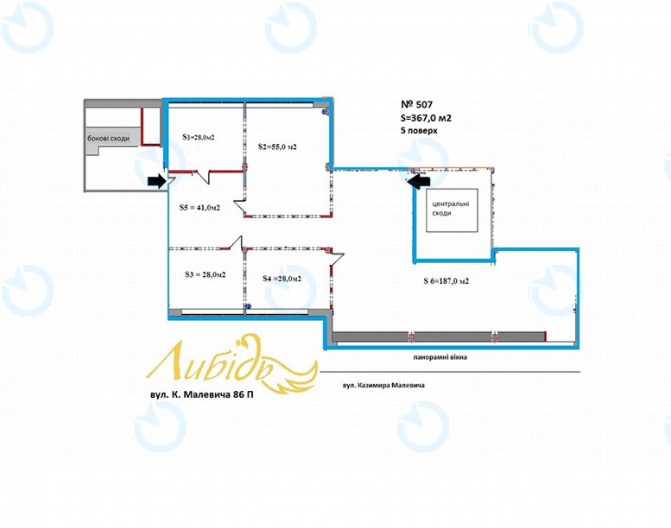 Оренда офісу 367 м.кв 5 поверх Либідь - фото 8