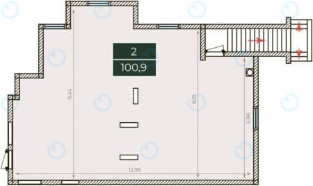 Продаж офісу 100 м.кв 0 поверх Park Land
