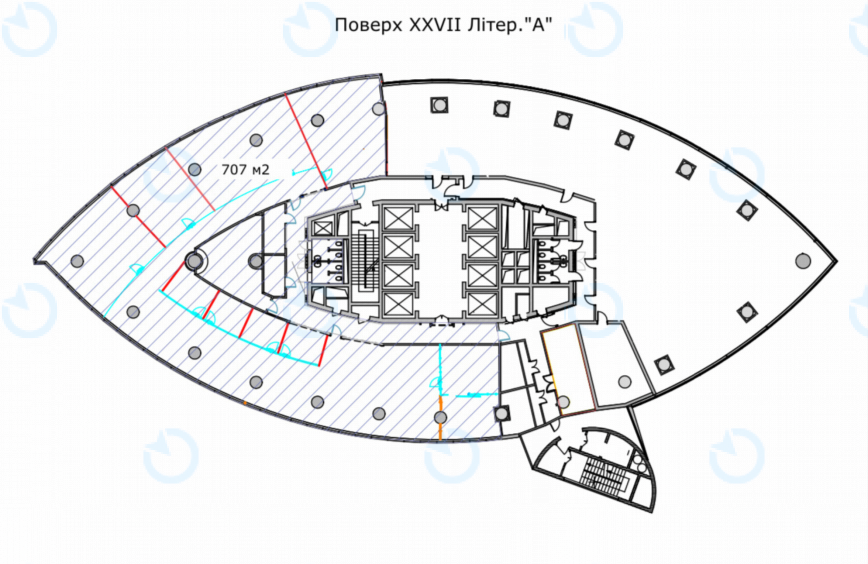 Оренда офісу 707 м.кв 27 поверх Парус - фото 3