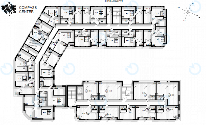 Продаж офісу 32 м.кв 0,1,4,5 поверх ЖК Compass Center - фото 2