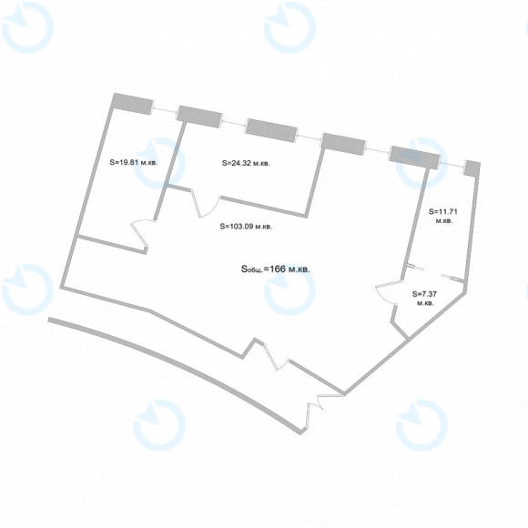 Оренда офісу 166 м.кв 3 поверх Башта № 5 - фото 4