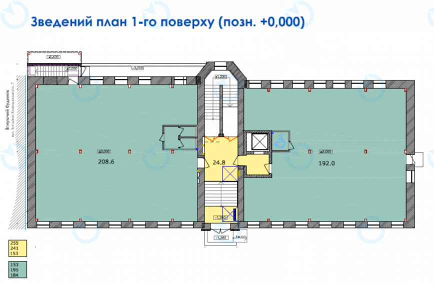 Оренда офісу 2100 м.кв 1-2 поверх Богдана Хмельницького, 9 а