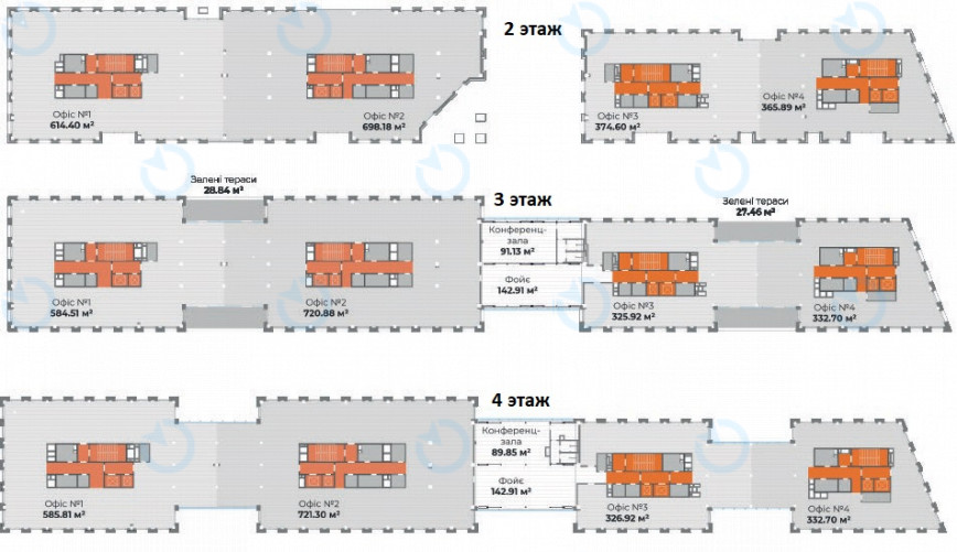 Оренда офісу 2000 м.кв 2-6 поверх Бажана - фото 9