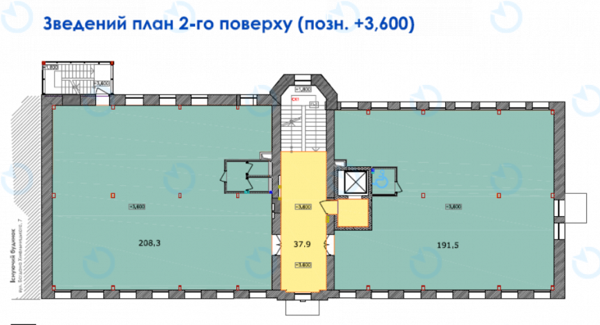 Оренда офісу 2100 м.кв 1-2 поверх Богдана Хмельницького, 9 а - фото 2