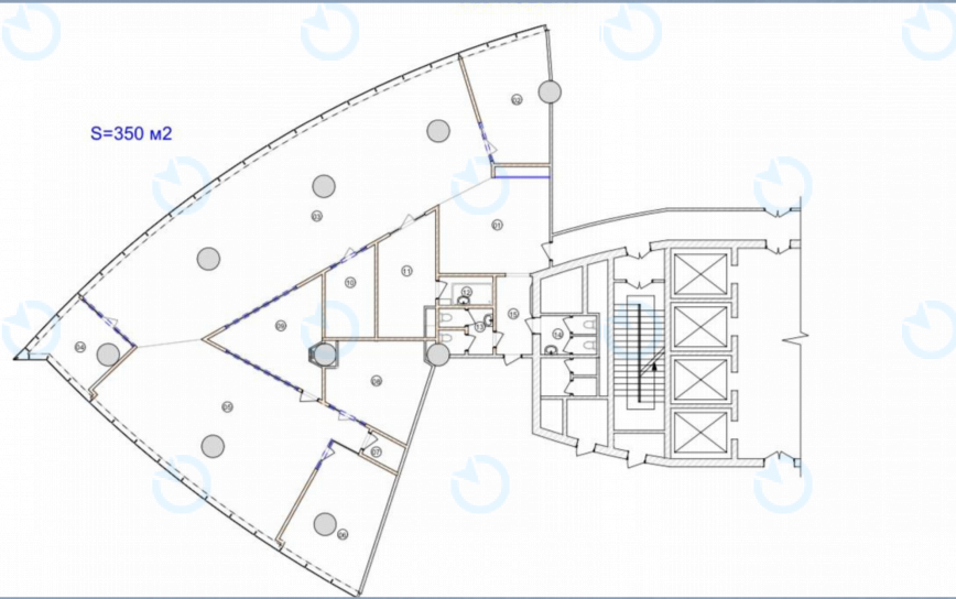 Оренда офісу 350 м.кв 12 поверх Парус - фото 15