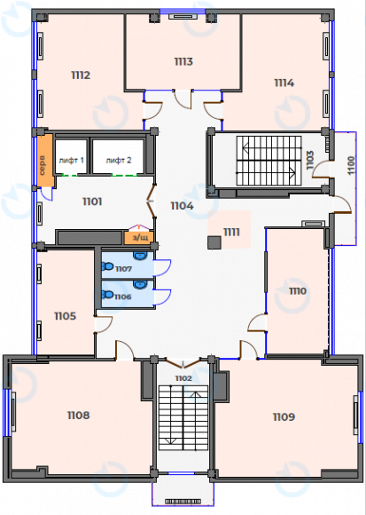 Оренда офісу 541 м.кв 11-12 поверх Sunflower - фото 21